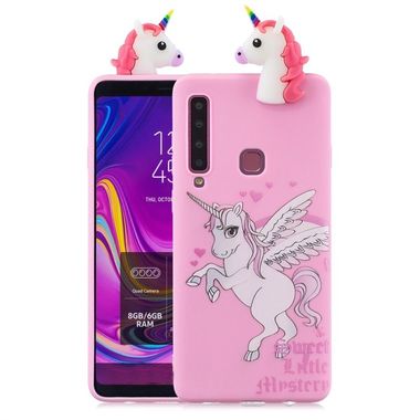 Gumený 3D kryt na Samsung Galaxy A9 (2018) - Unicorn