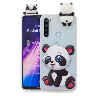 Gumený 3D kryt na Xiaomi Redmi Note 8T - Panda