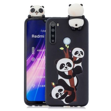 Gumený 3D kryt na Xiaomi Redmi Note 8T - Three Pandas