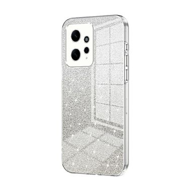 Gumený Glitter kryt Gradient na Xiaomi Redmi Note 12 4G - Priehľadná