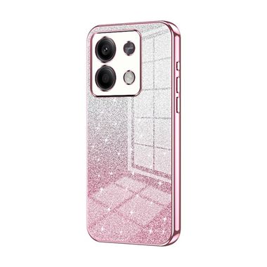 Gumený Glitter kryt Gradient na Xiaomi Redmi Note 13 - Ružová