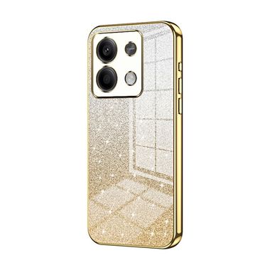 Gumený Glitter kryt Gradient na Xiaomi Redmi Note 13 - Zlatá
