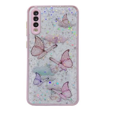 Gumený Glitter kryt na Samsung Galaxy A23 5G – Ružová