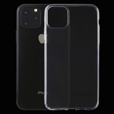 Gumený kryt 0.5mm Ultra-Thin Transparent na iPhone 11 pro - transparent