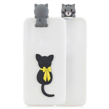 Gumený kryt 3D Cartoon Patternna Huawei P Smart Z - Little Black Cat