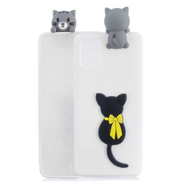 Gumený kryt 3D na Samsung Galaxy A51 - Little Black Cat