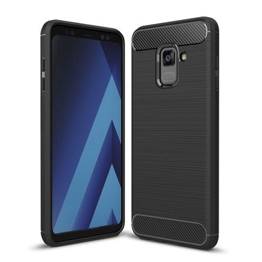 Gumený kryt Armor na Samsung Galaxy A8 (2018) - čierna