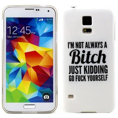 Gumený kryt Bitch na Samsung Galaxy S5