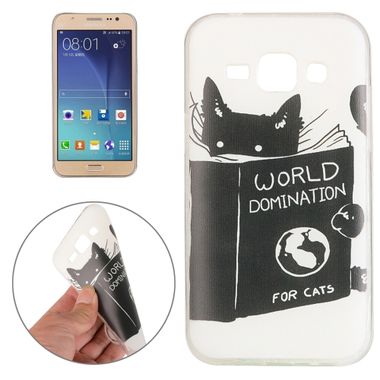 Gumený kryt Black Cat Words na Samsung Galaxy J5