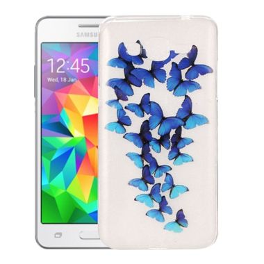 Gumený kryt Blue Butterflies na Samsung Galaxy Grand Prime