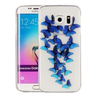 Gumený kryt Blue Butterflies na Samsung Galaxy S6 edge