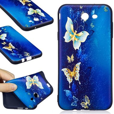 Gumený kryt Butterflies na Samsung Galaxy J7(2017)
