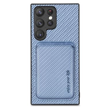 Gumený kryt CARBON na Samsung Galaxy S23 Ultra 5G - Modrá