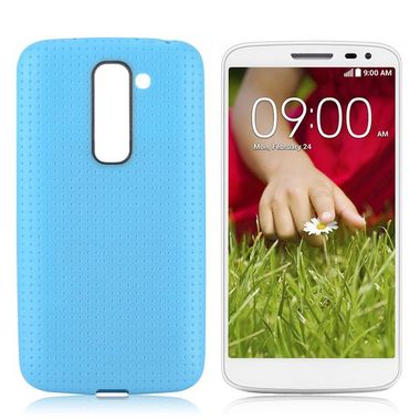 Gumený kryt Color Mesh na LG G2 Mini - modrá