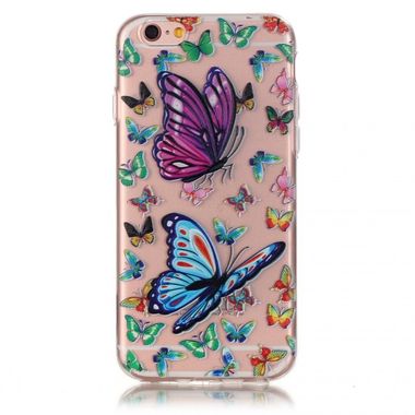 Gumený kryt Colorful Butterfly na iPhone 6