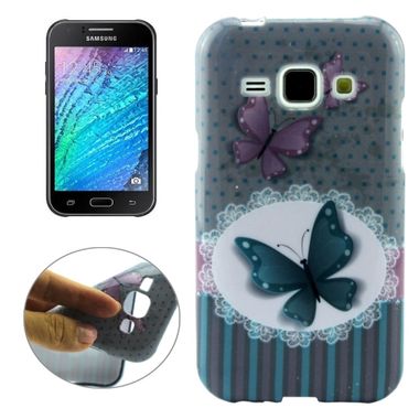 Gumený kryt Colorful Butterfly na Samsung Galaxy J1