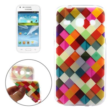 Gumený kryt Colorful Grid na Samsung Galaxy Core Plus
