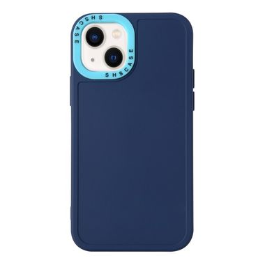 Gumený kryt Contrast Lens na iPhone 14 Plus – Zafírovo modrá a nebeská modrá