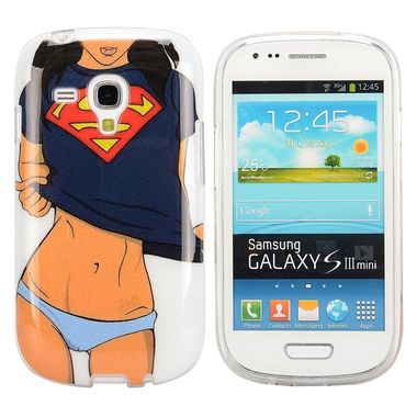 Gumený kryt Cool Girl na Samsung Galaxy S3 mini