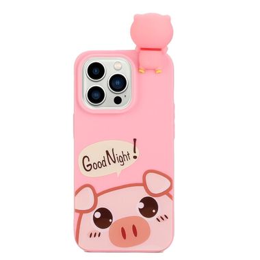 Gumený kryt CORTOON na iPhone 14 Pro Max - Cute Pig
