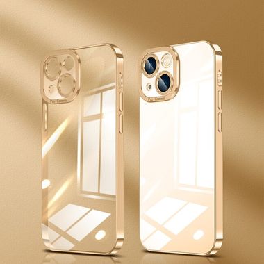 Gumený kryt Crystal na iPhone 13 Mini - Zlatá