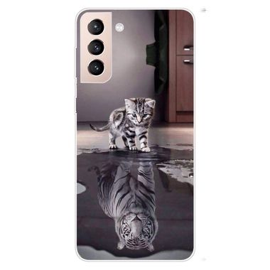 Gumený kryt DRAWING na Samsung Galaxy S22 Plus 5G - Cat Tiger