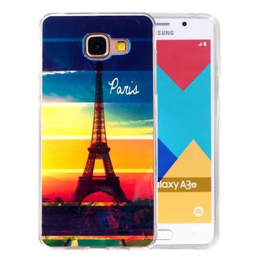 Gumený kryt Eiffel Tower na Samsung Galaxy A3(2016)