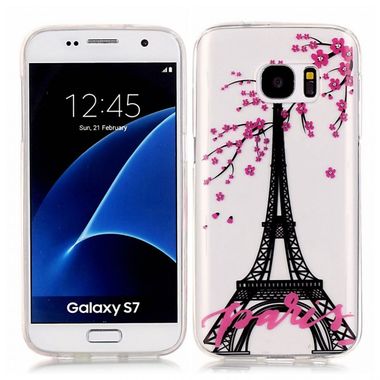 Gumený kryt Eiffel Tower na Samsung Galaxy S7