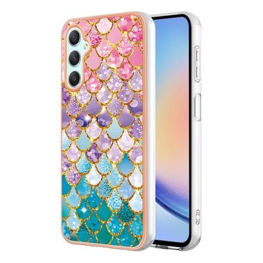 Gumený kryt Electroplating na Samsung Galaxy A25 5G – Colorful Scales