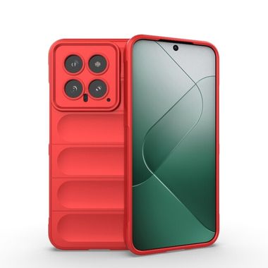 Gumený kryt Flannel na Xiaomi 14 - Červená