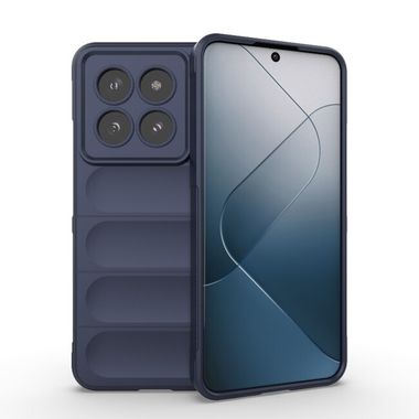Gumený kryt Flannel na Xiaomi 14 Pro - Tmavo modrá