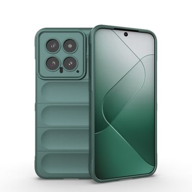 Gumený kryt Flannel na Xiaomi 14 - Tmavo zelená