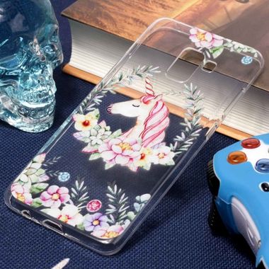 Gumený kryt Flower Unicorn na Samsung Galaxy A8+(2018)