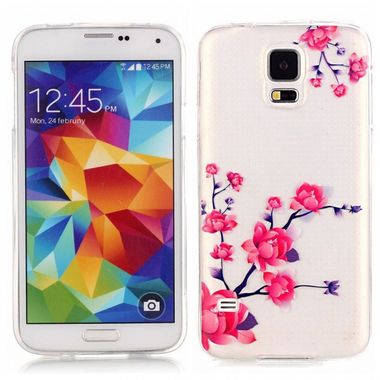 Gumený kryt Flowers na Samsung Galaxy S5