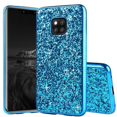 Gumený kryt Glittery na Huawei Mate 20 Pro- blue