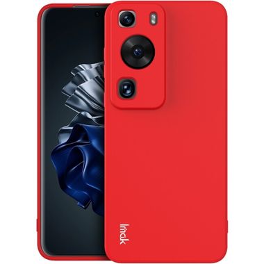 Gumený kryt IMAK na Huawei P60 Pro - Červená