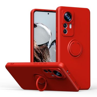 Gumený kryt KICKSTAND na Xiaomi 12T / 12T Pro - Červená