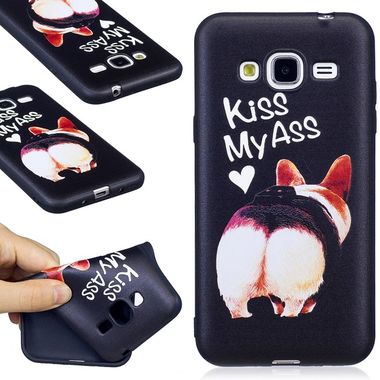 Gumený kryt Kiss My Ass na Samsung Galaxy J3(2016)