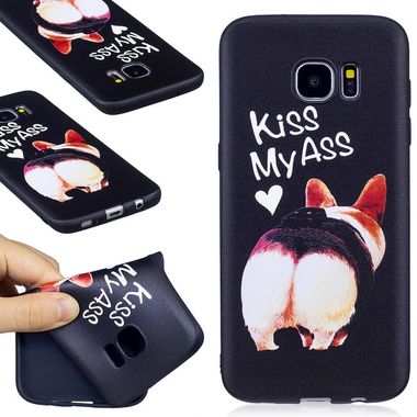 Gumený kryt Kiss My Ass na Samsung Galaxy S7 Edge