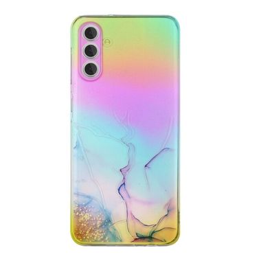 Gumený kryt Laser Marble na Samsung Galaxy A05s - Ružová