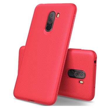 Gumený kryt Lenuo na Xiaomi Poco F1- červená