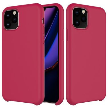 Gumený kryt Liquid Silicone Shockproof na iPhone 11 pro - Rose Red