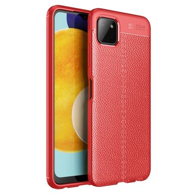 Gumený kryt LITCHI na Samsung Galaxy A22 5G - Červená