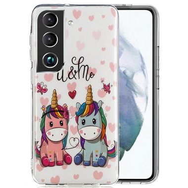 Gumený kryt LUMINOUS na Samsung Galaxy S22 5G - Couple Unicorn