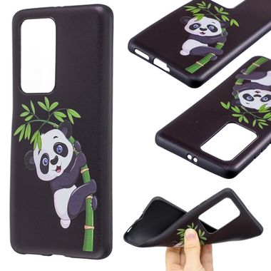 Gumený kryt na Huawei P40 Pro - Embossment Patterned - Panda Bamboo