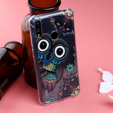 Gumený kryt na Huawei Y7 (2019) - Owl Pattern
