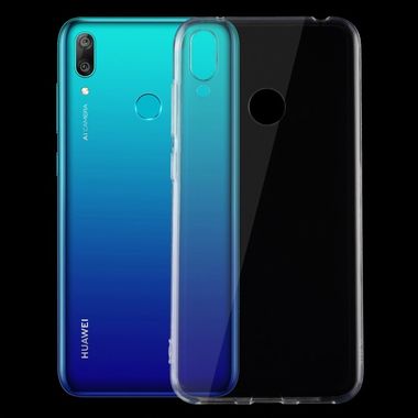 Gumený kryt na Huawei Y7 (2019) - Priesvitný