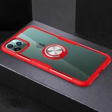 Gumený kryt na iPhone 11 Pro Max - Červená