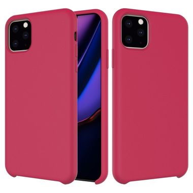 Gumený kryt na iPhone 11 Pro Max Liquid Silicone - Rose Red