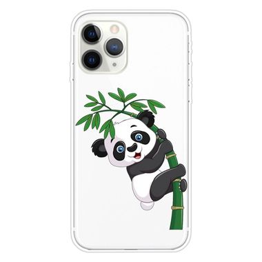 Gumený kryt na iPhone 11 Pro Max - Panda Climbing Bamboo